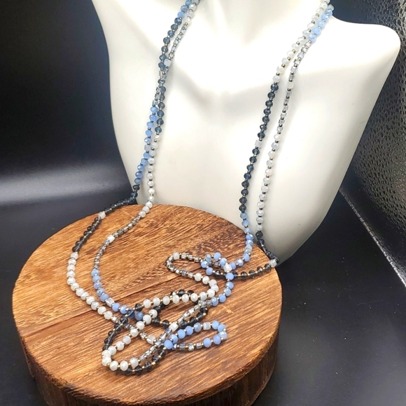 N2814 stunning fairy‎ floss crystal necklace - Picture 1 of 4